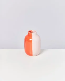 Nuno vase M - rose coral