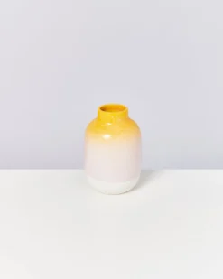 Nuno - Vase M speckled yellow pink