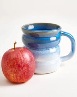 Ombra - Large mug Bubble dark blue light blue Set of 6