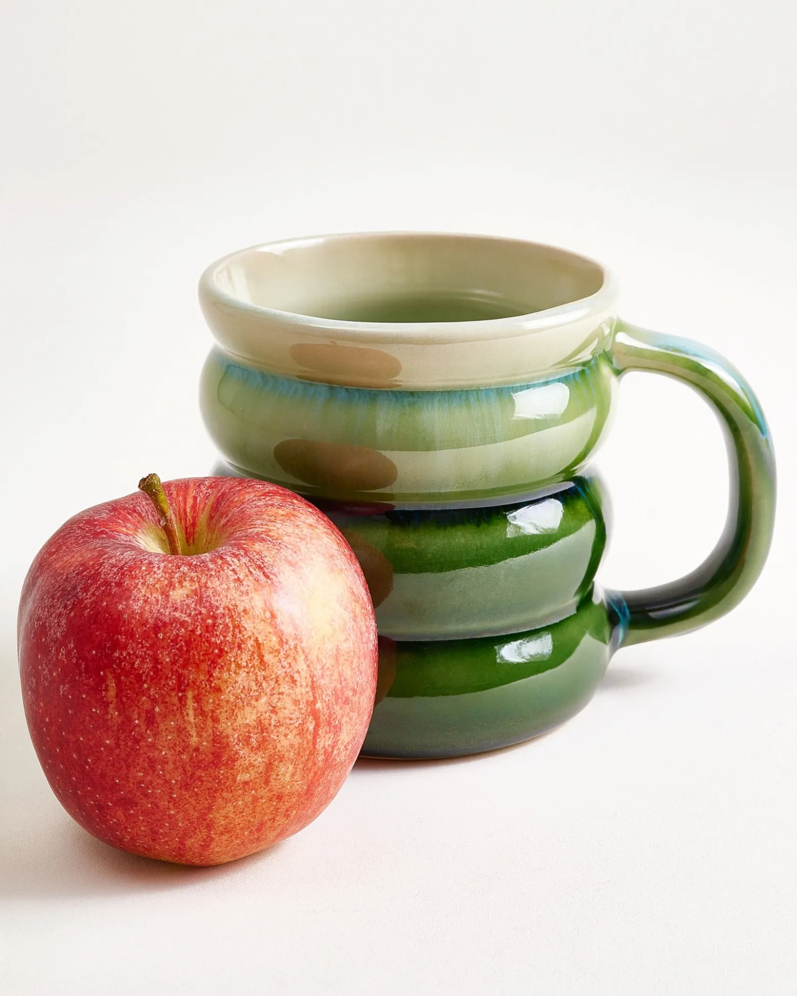 Ombra - Large mug Bubble green dark green Set of 4