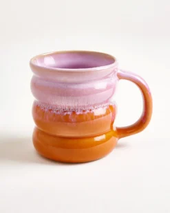 Ombra - Large mug Bubble pink orange