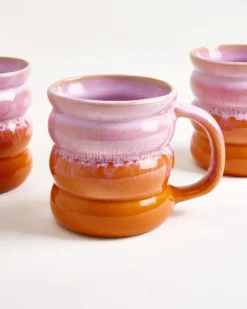 Ombra - Large mug Bubble pink orange