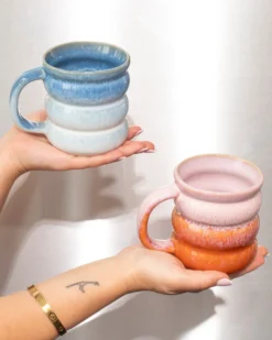 Ombra - Large mug Bubble pink orange