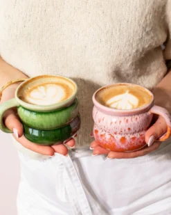 Ombra - Small mug Bubble green dark green