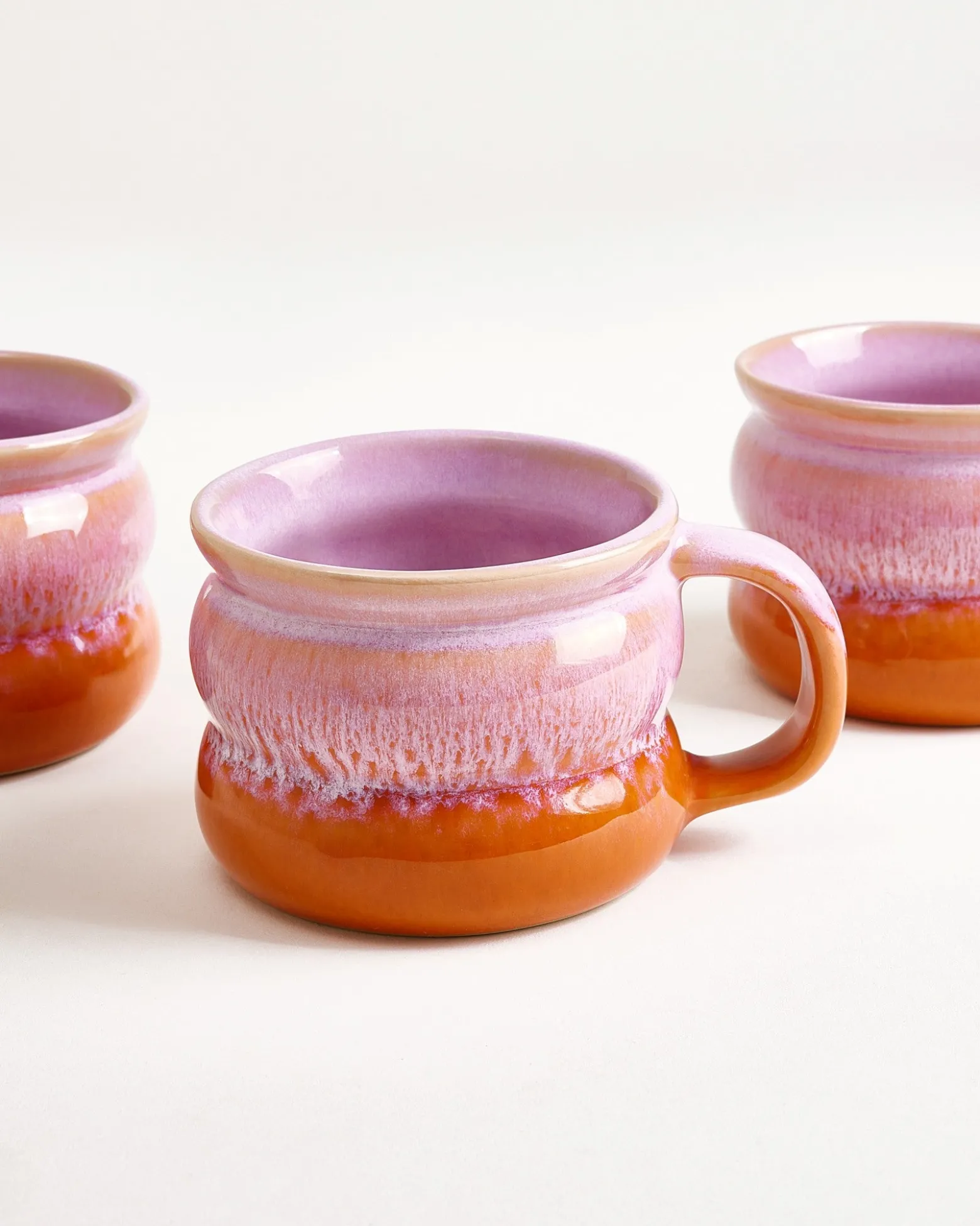 Ombra Tasse klein bubble rosa orange 4er-Set