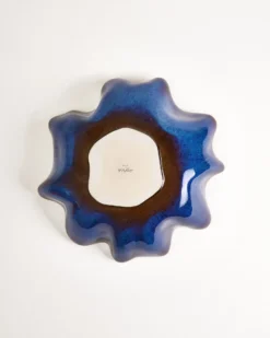 Pérola Shell - Servingbowl dark blue