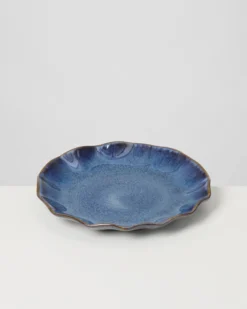 Pérola Teller klein shell dunkelblau