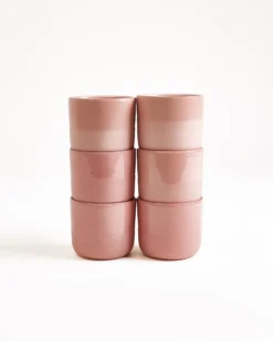 Seda Becher klein rosé 6er-Set