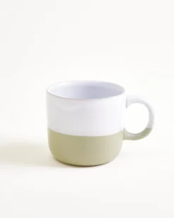 Seda - Mug small sage green white