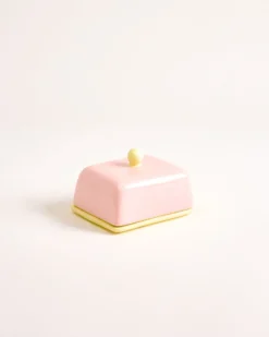 Seia Butterdose rosa gelb
