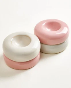 Seia Egg Cups, Pink Sand, Set of 4