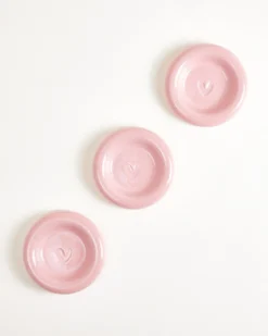 Seia Espressotasse & Espressountertasse Herz rosa