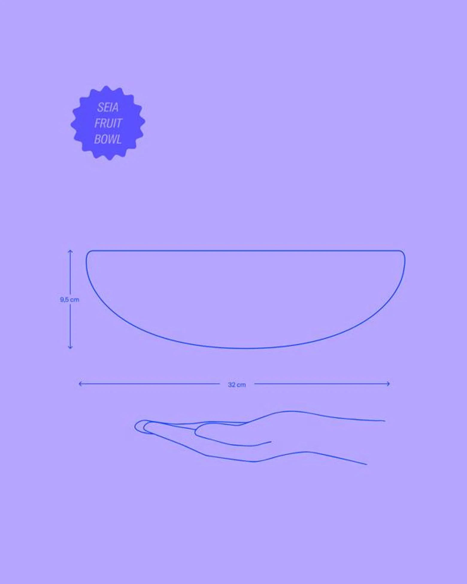 Seia - Fruit bowl pink