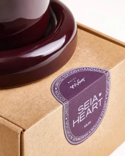 Seia - Gift set Heart burgundy 3 pieces