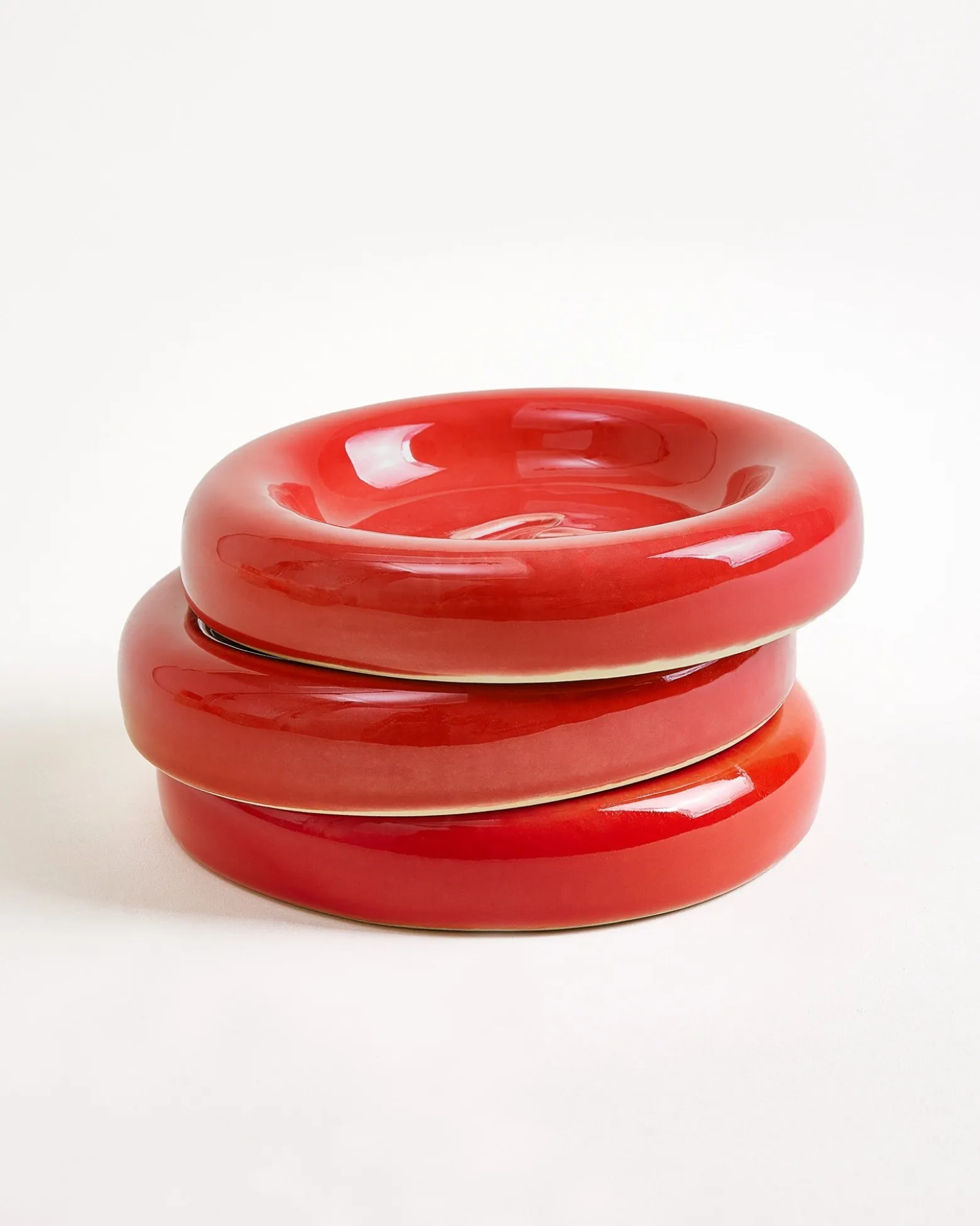 Seia Mug & Saucer Heart Pink Red