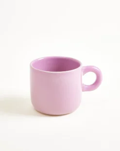 Seia mug & saucer purple