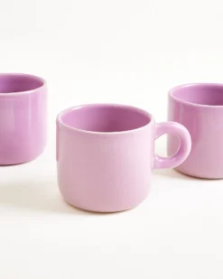 Seia mug & saucer purple