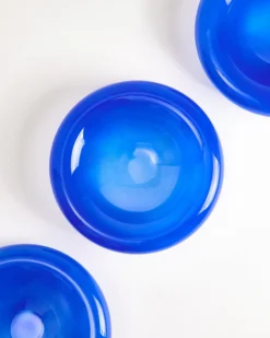 Seia - Small glass bowl dark blue