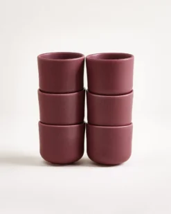Sereno Becher klein bordeaux 6er-Set