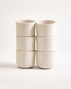 Sereno - Set of 6 cups small sand