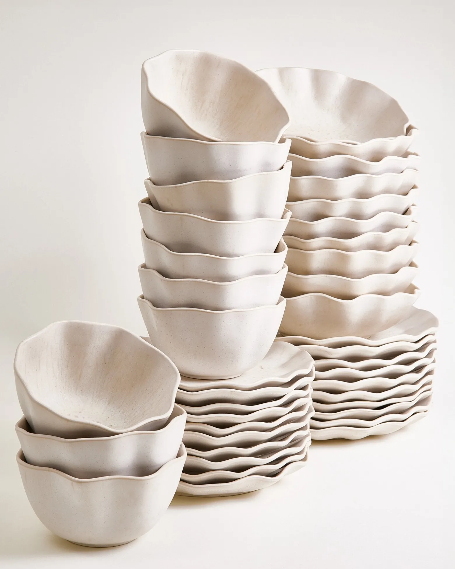 Sintra Geschirr-Set shell sand 40-teilig