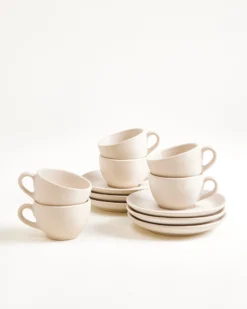 Sintra 6-Piece Set Espresso Cup & Espresso Saucer classic sand