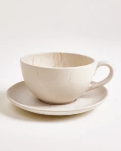 Sintra 4-Piece Set Teacup & Large Saucer classic sand