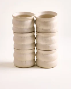 Sintra - Set of 6 cups small bubble sand