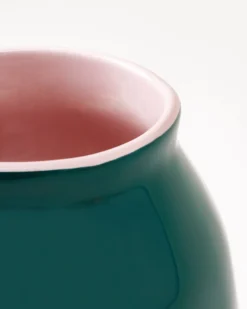 Sombra - Vase M dark green rosé