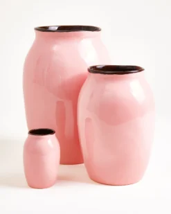 Sombra vase M pink brown
