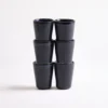 Turmalina - Set of 6 Espressocups black