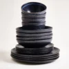 Turmalina - Tableware set black 16 pieces